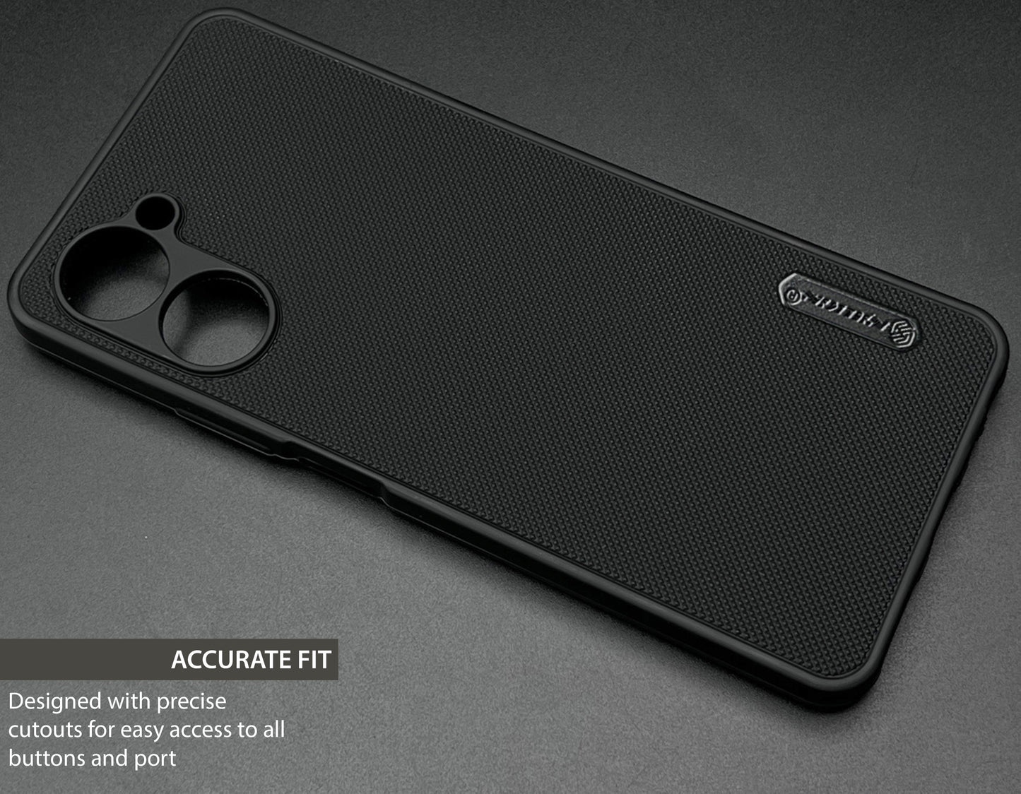 NIUKIN Super Frosted Dotted Case for Realme 10 Pro 5G