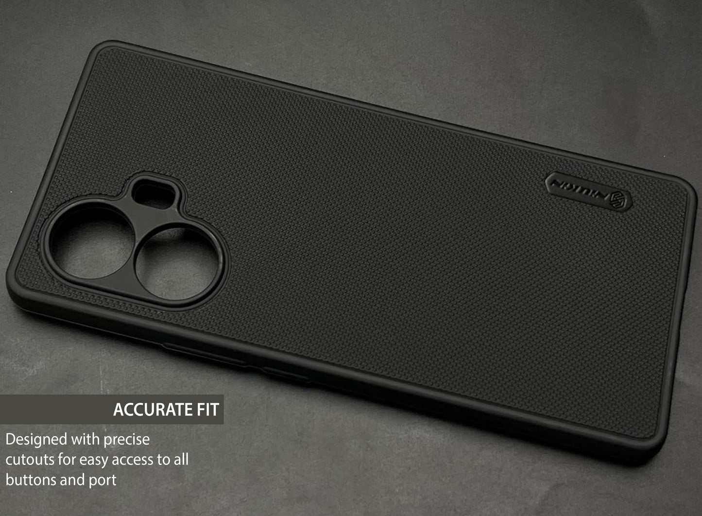 NIUKIN Super Frosted Dotted Case for Realme 10 Pro Plus 5G