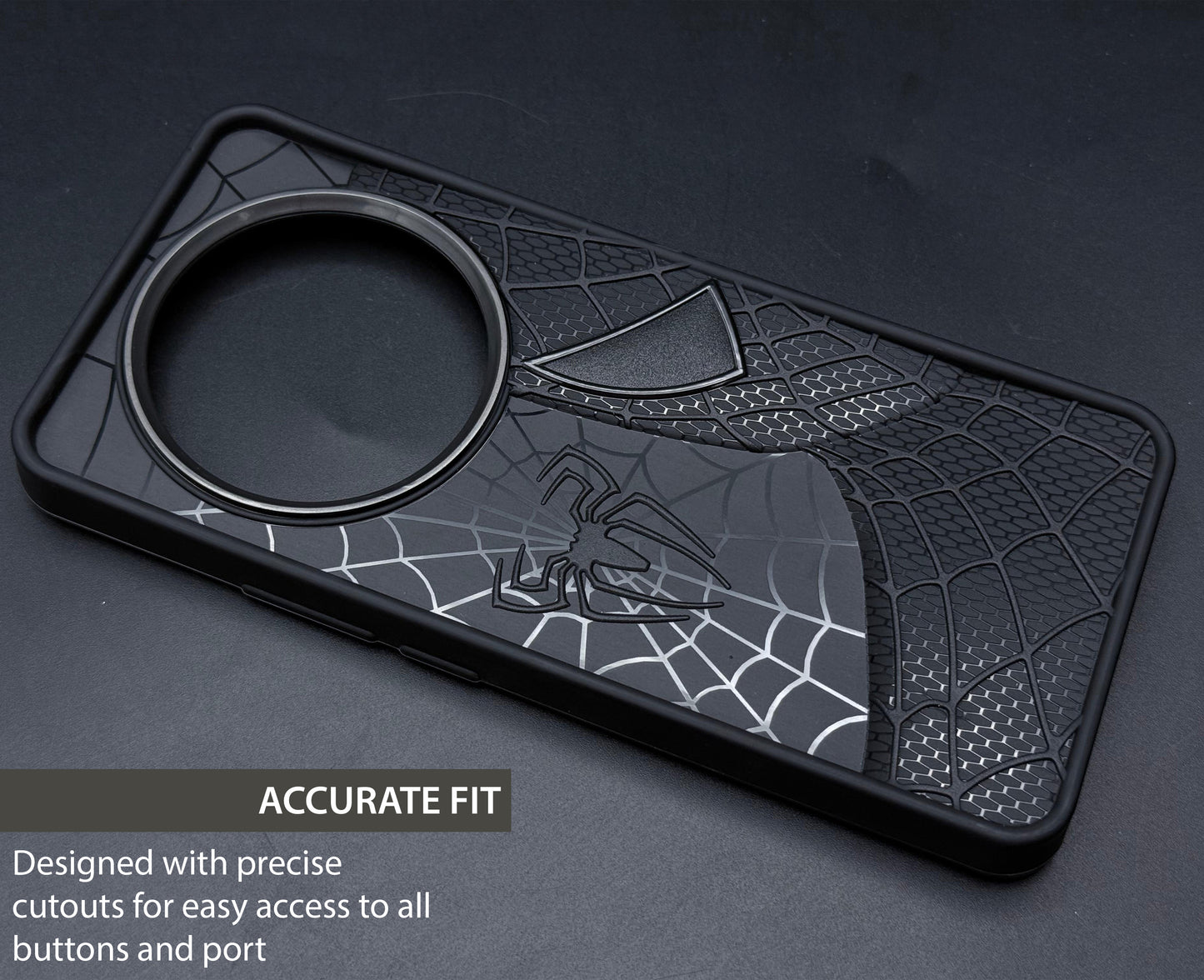 Sp Superhero Web Case with Metallic Camera Ring for Realme 13 Pro(5G)
