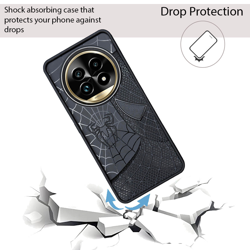 Sp Superhero Web Case with Metallic Camera Ring for Realme 13 Pro Plus(5G)