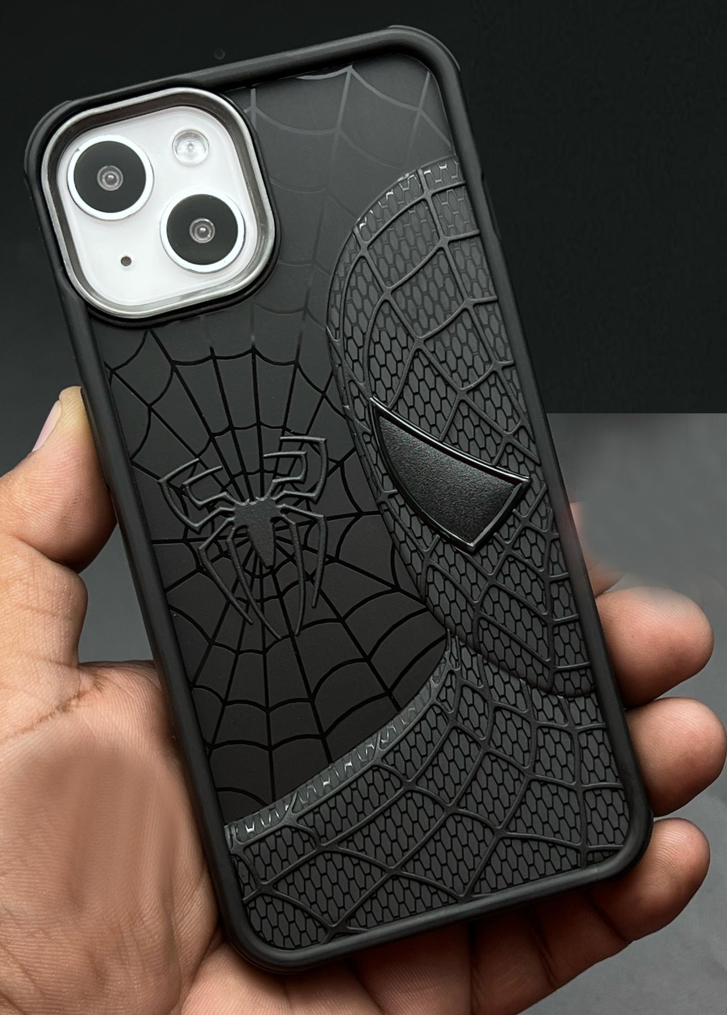 Sp Superhero Web Case with Metallic Camera Ring for iPhone 15