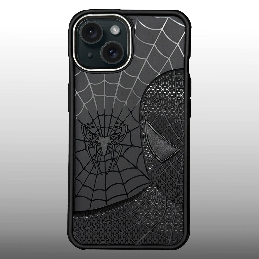 Sp Superhero Web Case with Metallic Camera Ring for iPhone 15