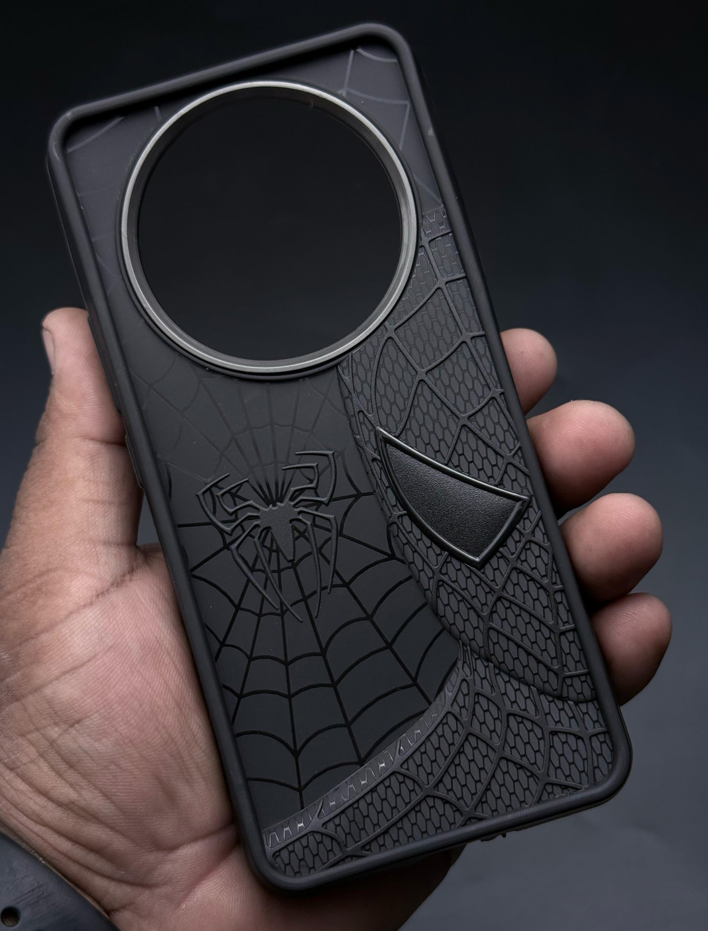Sp Superhero Web Case with Metallic Camera Ring for Realme 14 Pro Plus(5G)