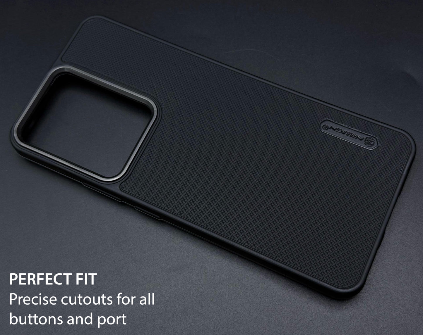 NIUKIN Super Frosted Dotted Case with Camera Ring for Realme 14T