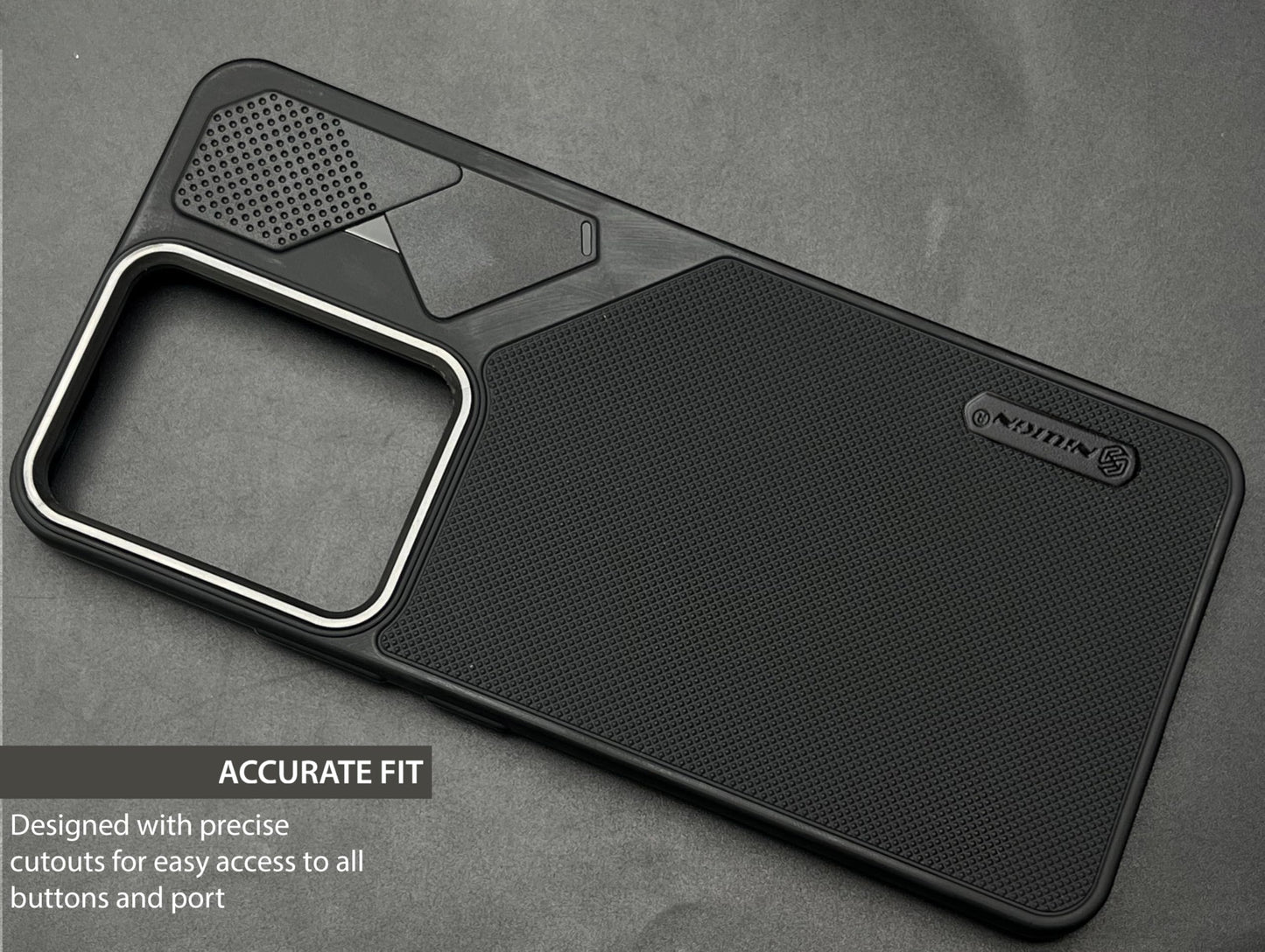 NIUKIN Fancy Super Frosted Dotted Case with Camera Ring for Realme 14T