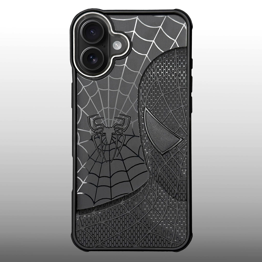 Sp Superhero Web Case with Metallic Camera Ring for iPhone 16