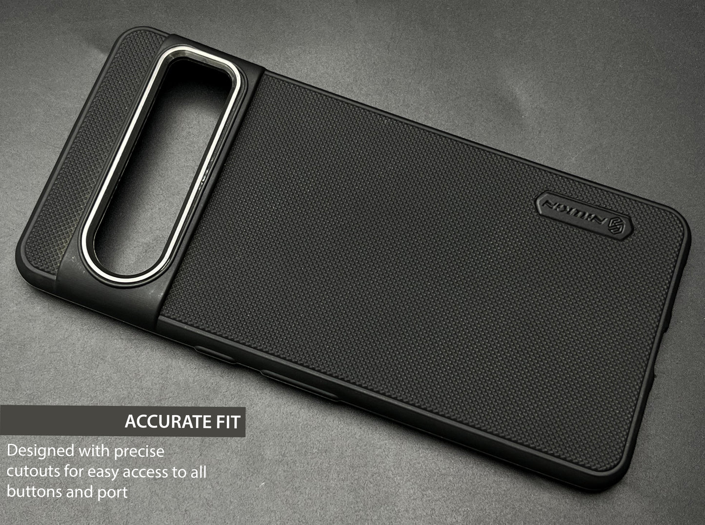NIUKIN Super Frosted Dotted Case with Camera Ring for Google Pixel 8 Pro