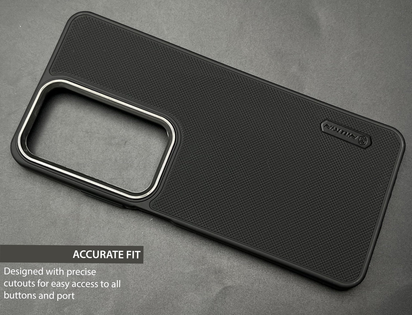 NIUKIN Super Frosted Dotted Case with Camera Ring for Oppo A3 Pro
