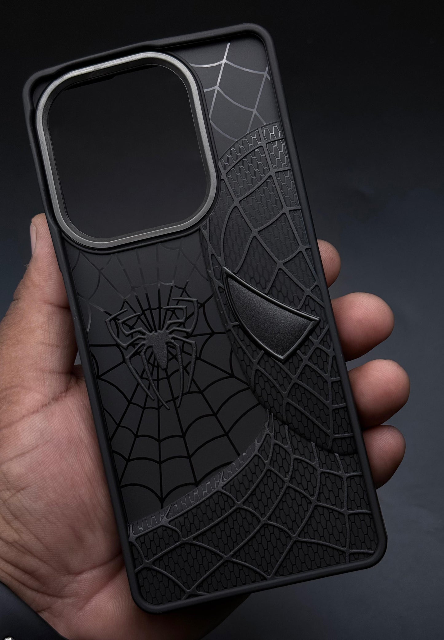 Sp Superhero Web Case with Metallic Camera Ring for Oppo A3X