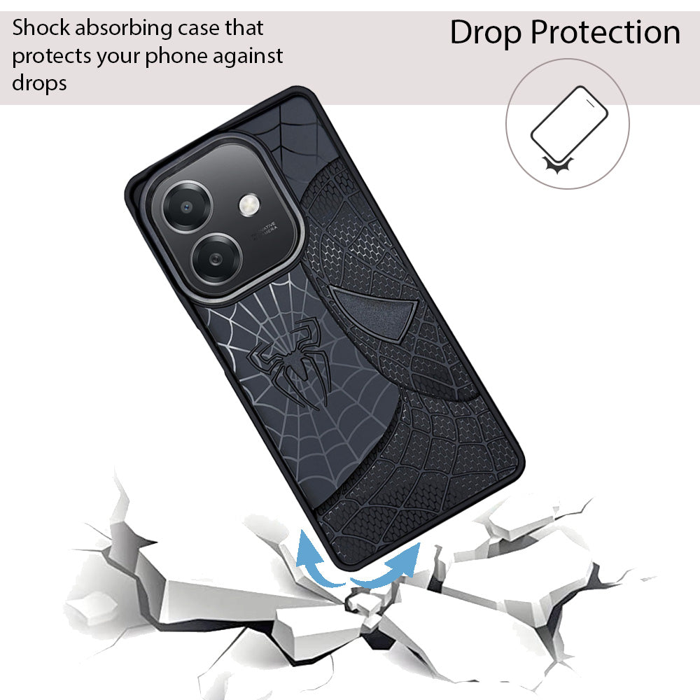 Sp Superhero Web Case with Metallic Camera Ring for Oppo A3X