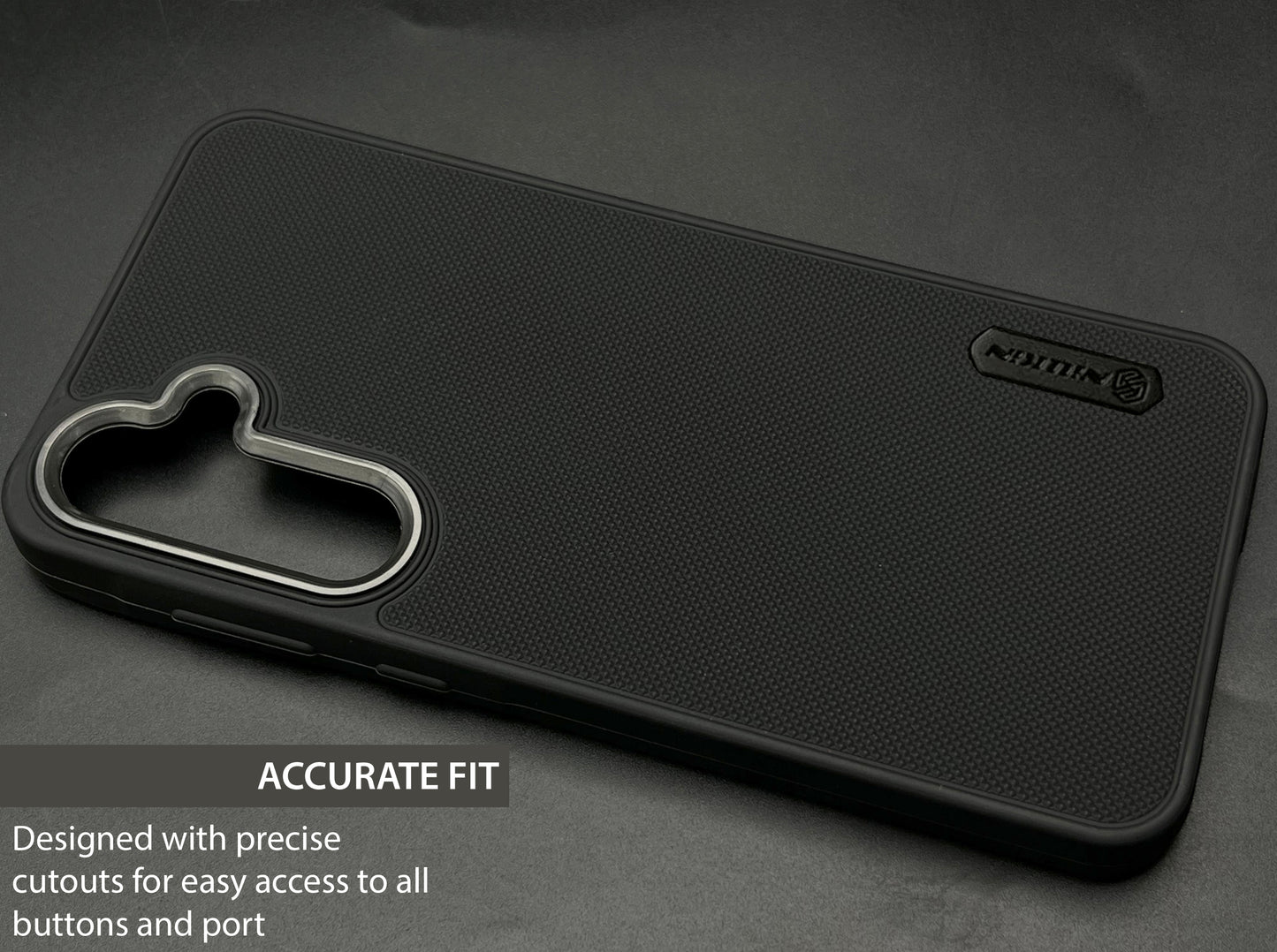 NIUKIN Super Frosted Dotted Case with Camera Ring for Samsung A55