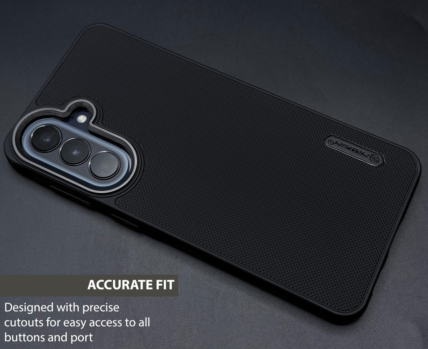 NIUKIN Super Frosted Dotted Case with Camera Ring for Samsung A57