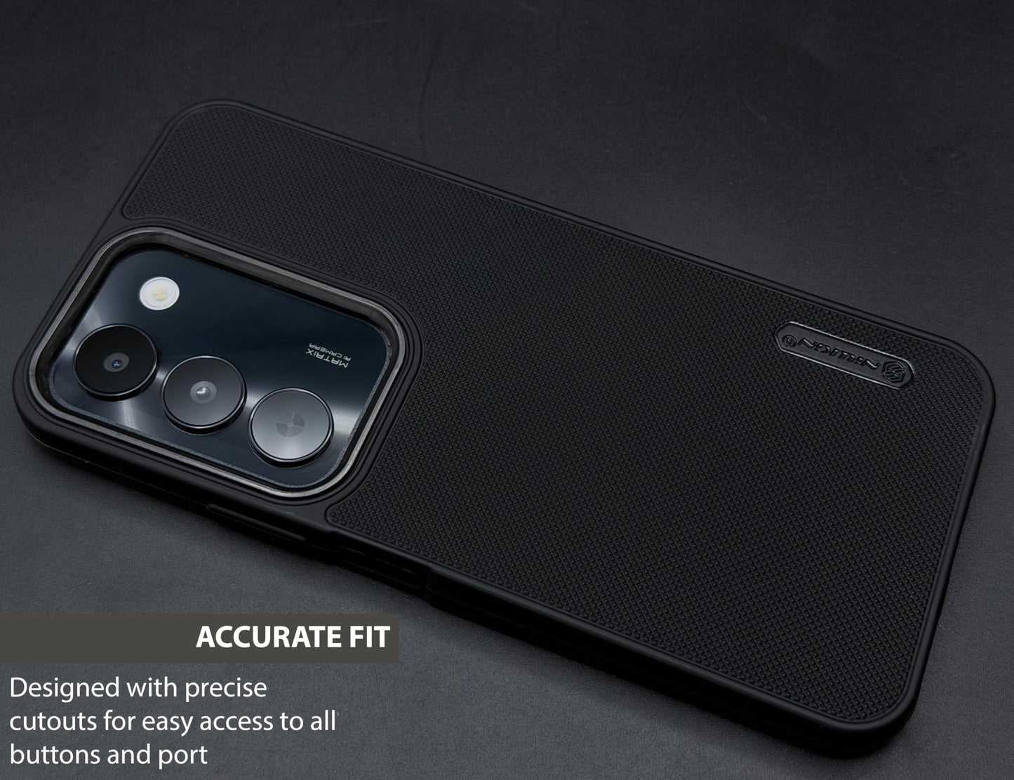 NIUKIN Super Frosted Dotted Case with Camera Ring for Realme C83 5G