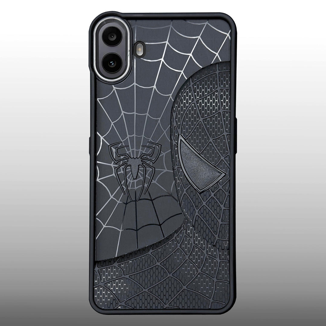 Sp Superhero Web Case with Metallic Camera Ring for CMF by Nothing Phone 1