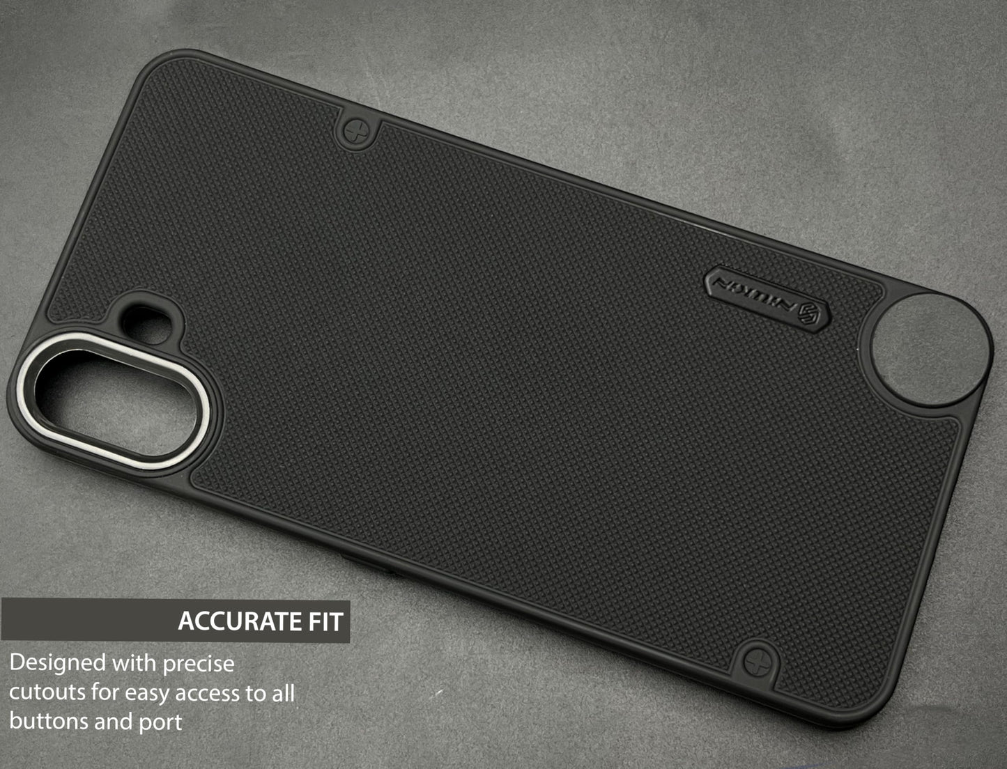 NIUKIN Super Frosted Dotted Case with Camera Ring for CMF by Nothing Phone 1