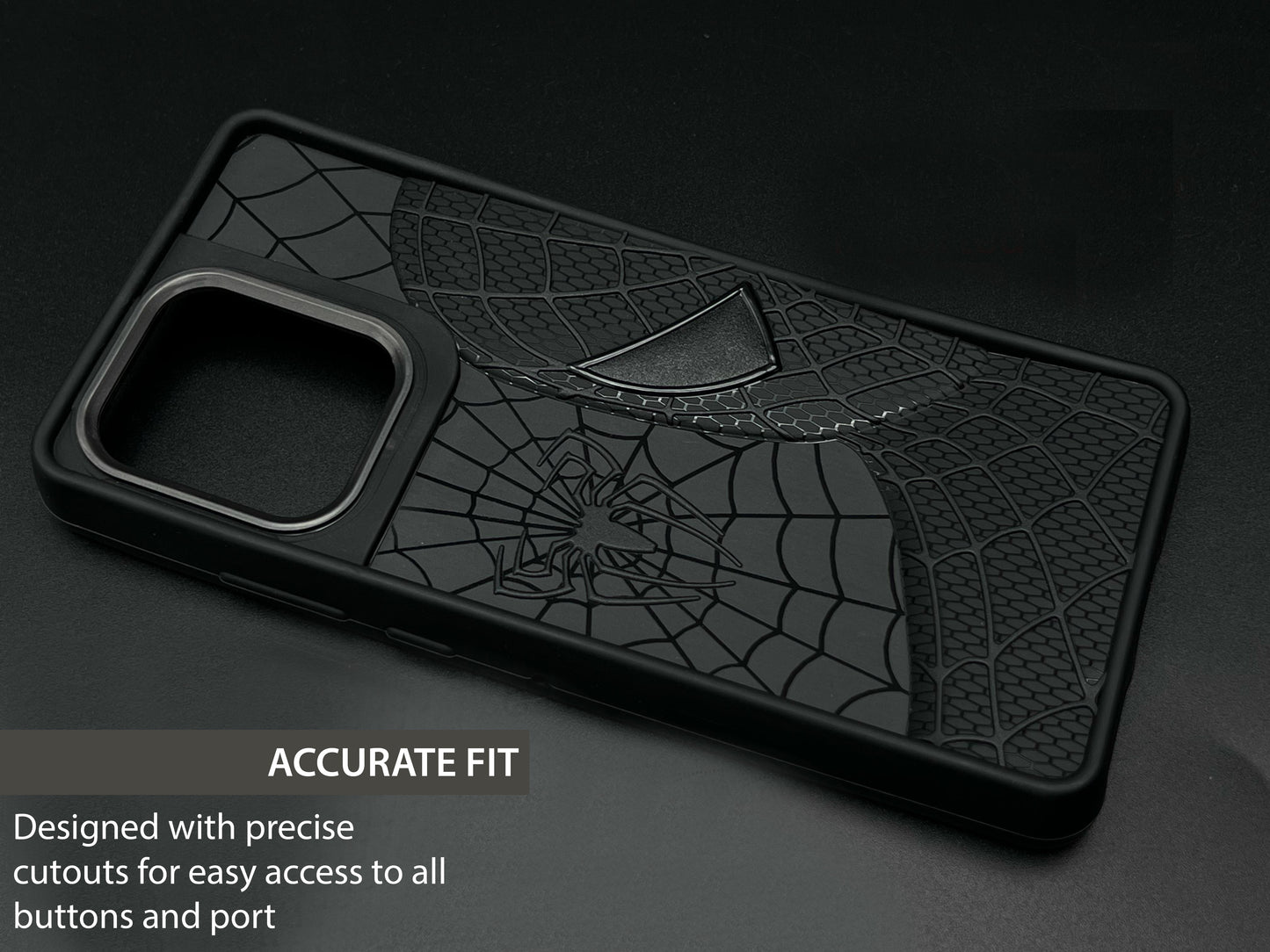 Sp Superhero Web Case with Metallic Camera Ring for Motorola Edge 50 Neo