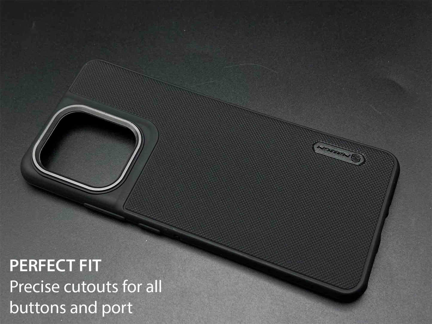 NIUKIN Super Frosted Dotted Case with Camera Ring for Moto Edge 50 Pro