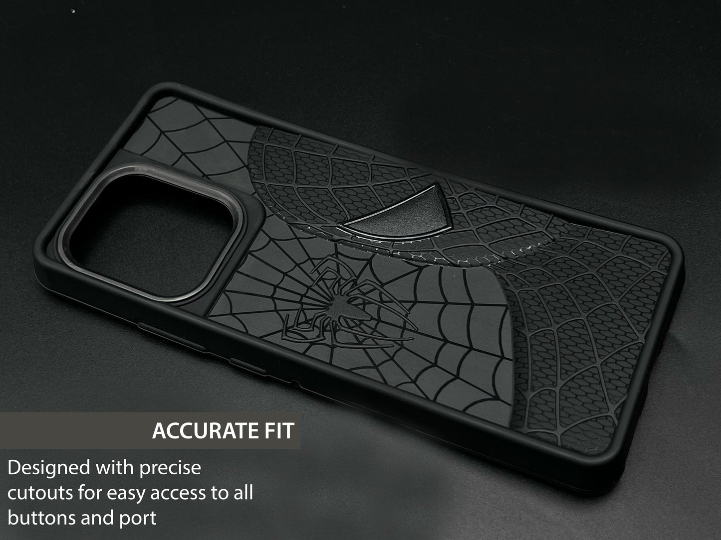Sp Superhero Web Case with Metallic Camera Ring for Motorola Edge 50 Pro