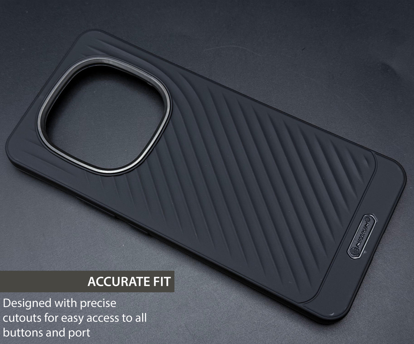 Ripple Wave Case with Metallic Camera Ring for Oppo F29(5G)