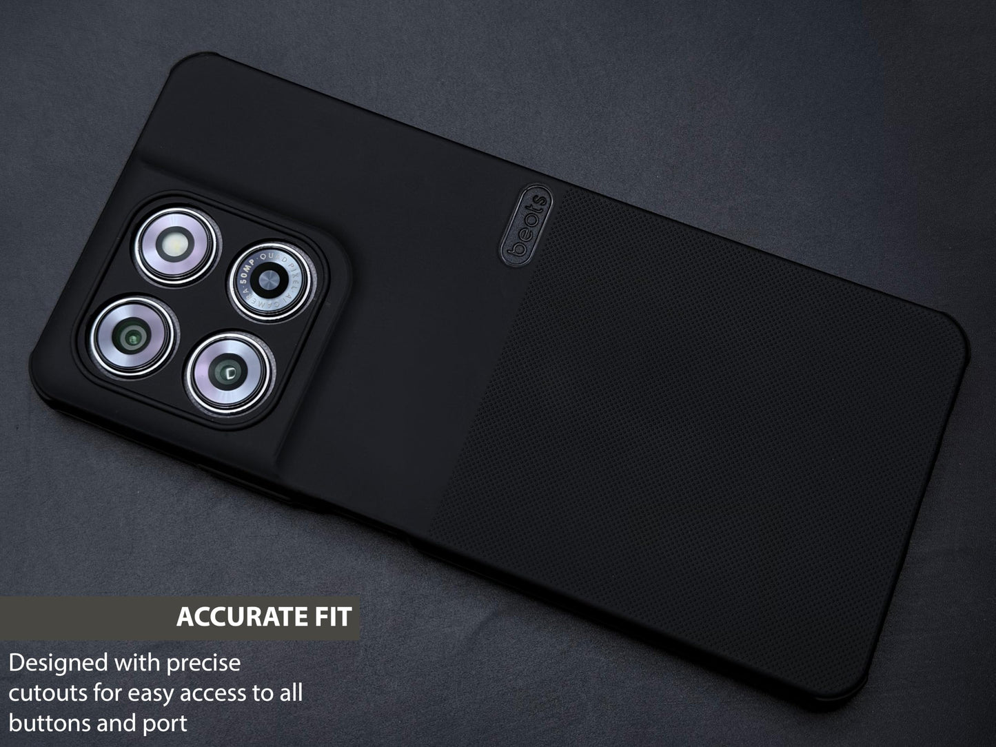 BEOTS Rugged back case with Camera Ring for Moto G37