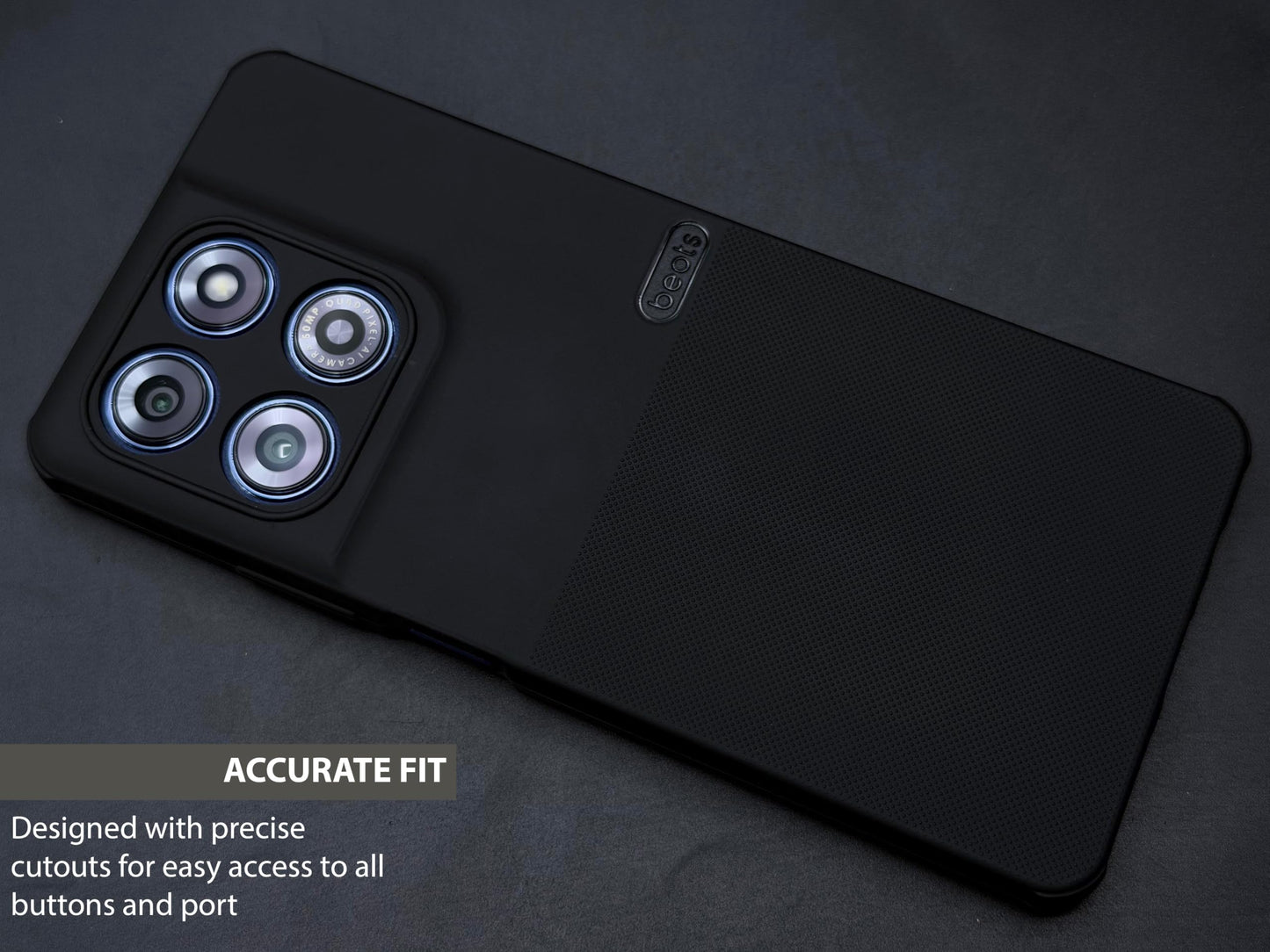 BEOTS Rugged back case with Camera Ring for Moto G37 Power
