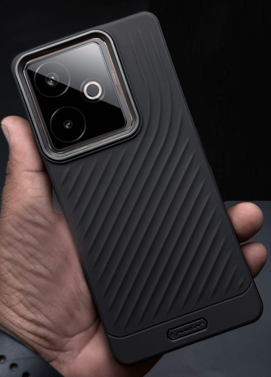 Ripple Wave Case with Metallic Camera ring for Realme GT 7 (5G)