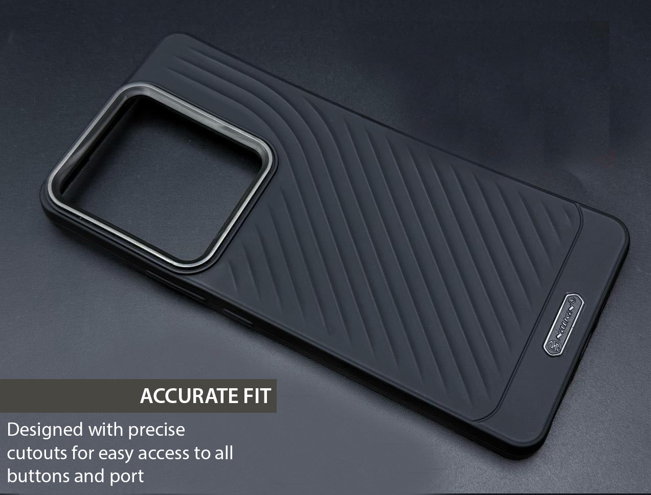 Ripple Wave Case with Metallic Camera ring for Realme GT 7 (5G)