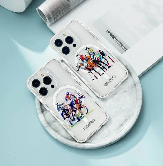 Santa Barbara Polo & Racquet Club Willie Series Transparent Magsafe Case for iPhone 16