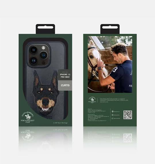 Santa Barbara Polo & Racquet Club Curtis Series Leather Case for iPhone 15 Pro Max