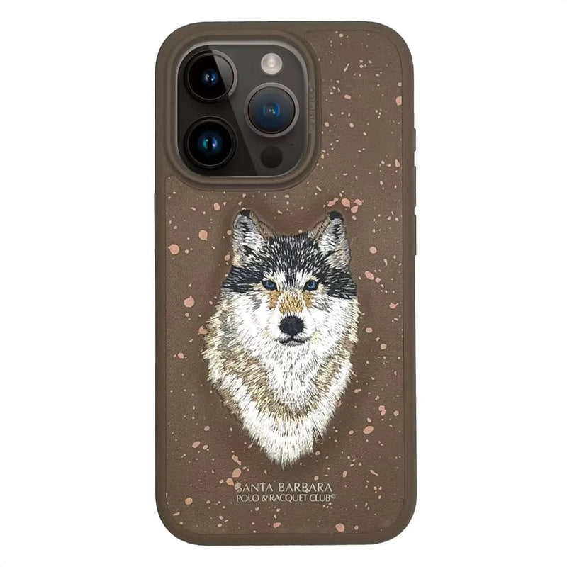 Santa Barbara Polo & Racquet Club Savanna Series Leather Case for iPhone 15 Plus