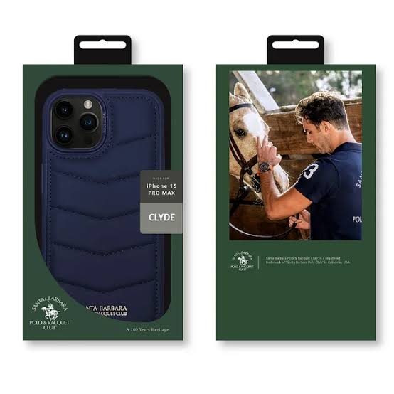 Santa Barbara Polo & Racquet Club Clyde Series Leather Case for iPhone 15 Pro