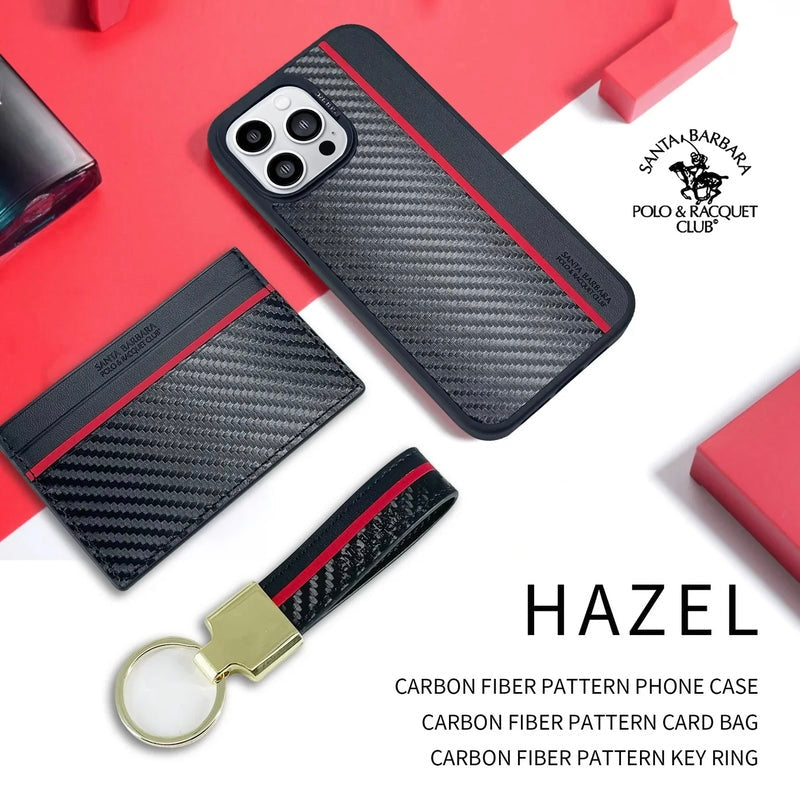 Santa Barbara Polo & Racquet Club Hazel Series 3 in 1 Leather Case for iPhone 15 Pro