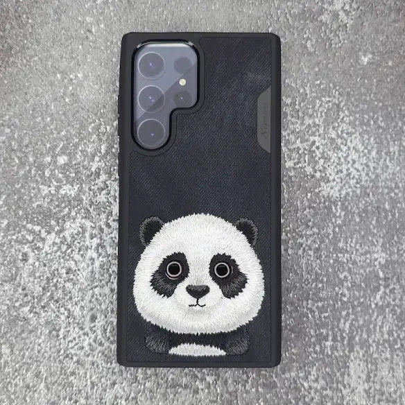 Nimmy Leather Panda Case for Samsung Galaxy S23 Ultra