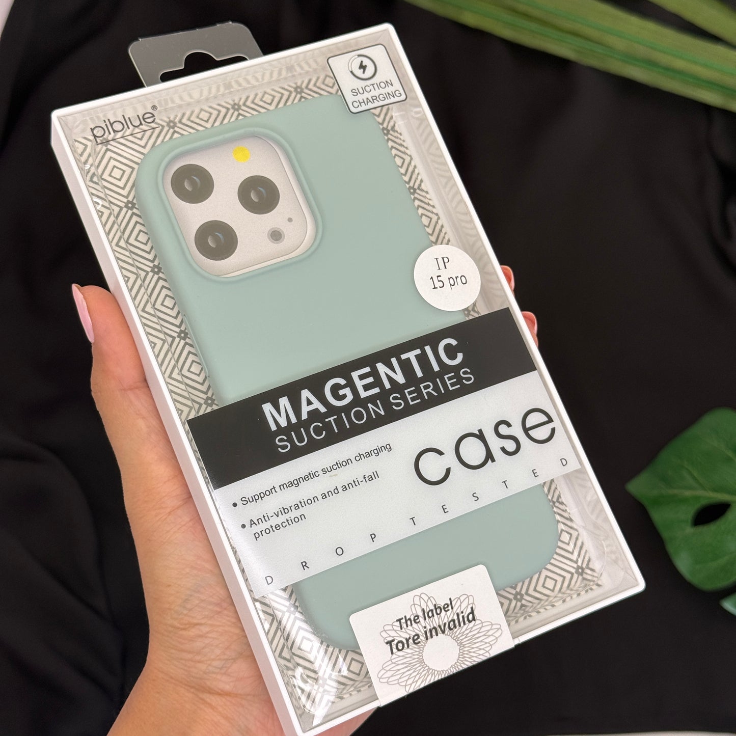 Piblue Premium Silicone Case with Magsafe for iPhone 15 Pro Max