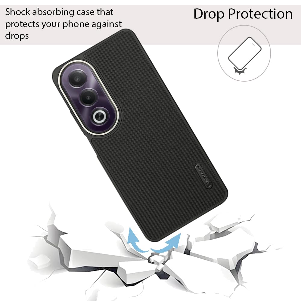 NIUKIN Super Frosted Dotted Case with Camera Ring for Oppo K12x