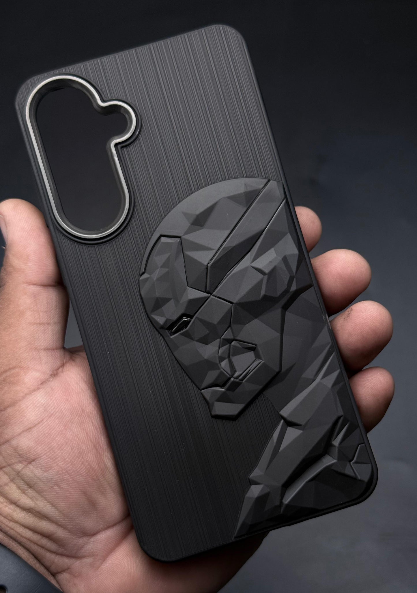 IR Superhero Side Face Prism Case with Metallic Camera Ring for Samsung M56(5G)