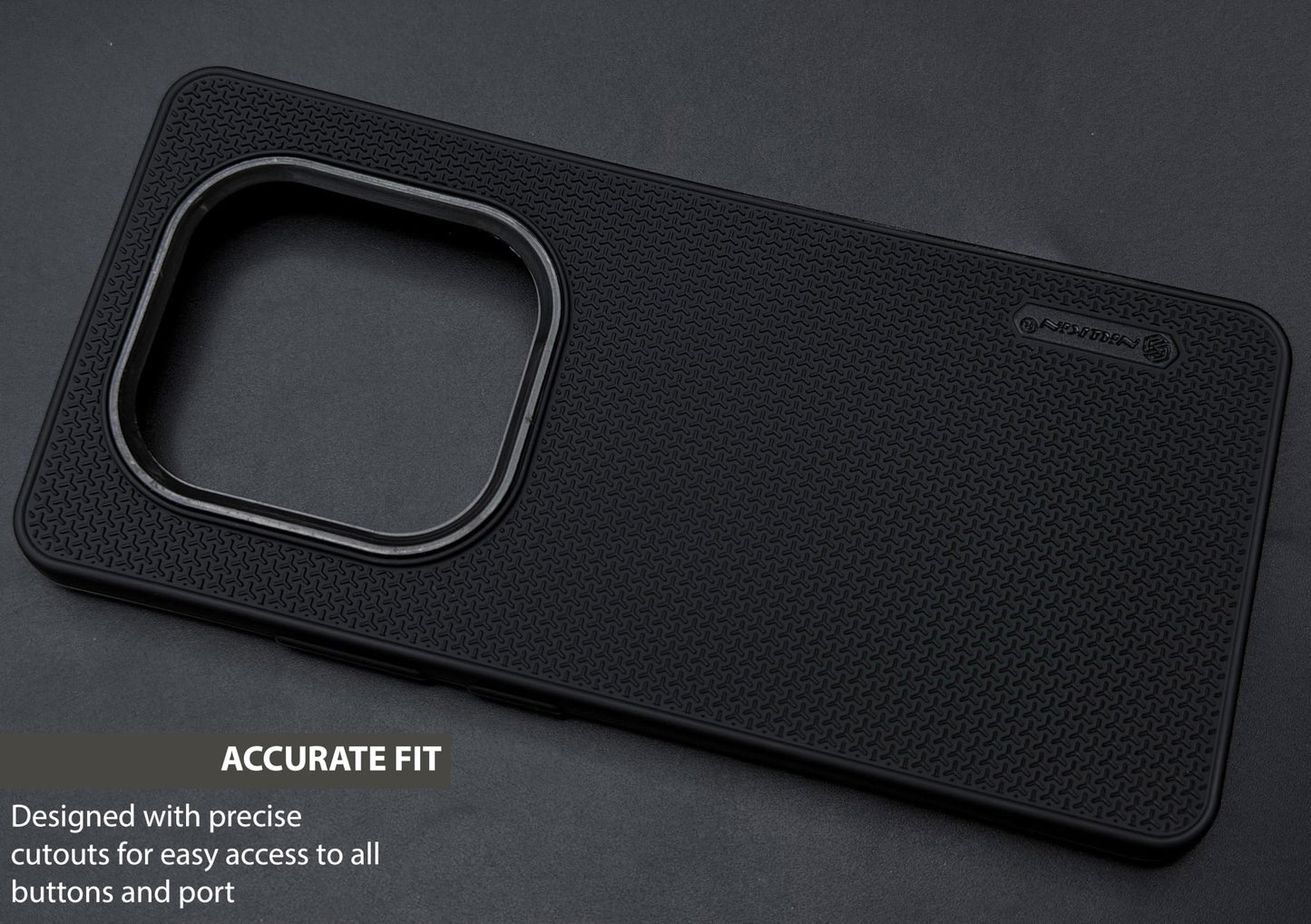Niukin Grip Guard Back Case with Camera Ring for Realme Narzo 70 Turbo
