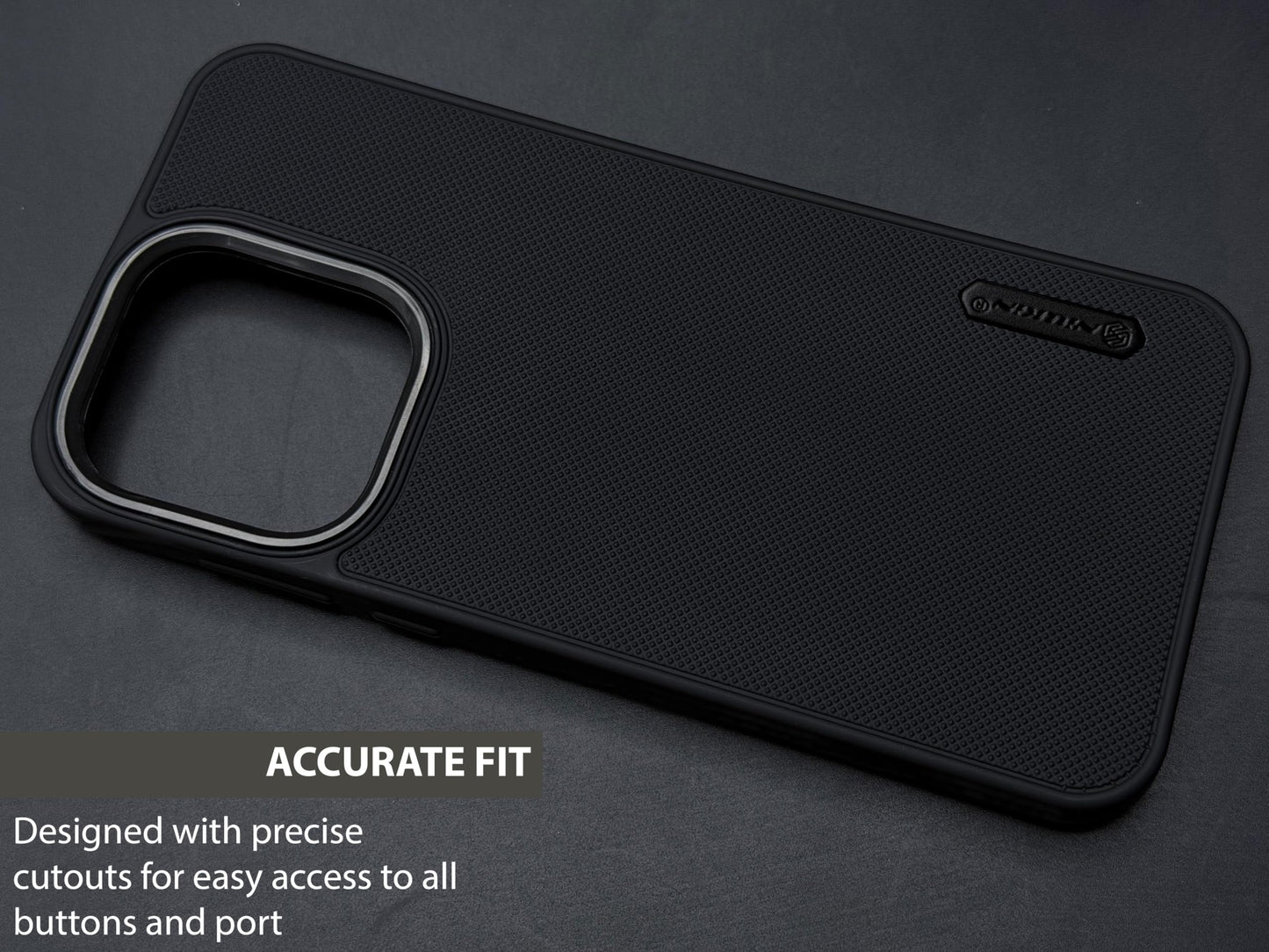 NIUKIN Super Frosted Dotted Case with Camera Ring for Oneplus Nord 6