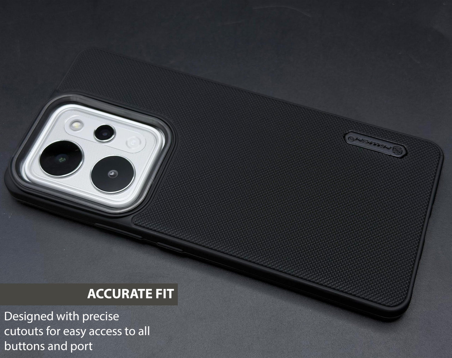 NIUKIN Super Frosted Dotted Case with Camera Ring for Realme P4 Power