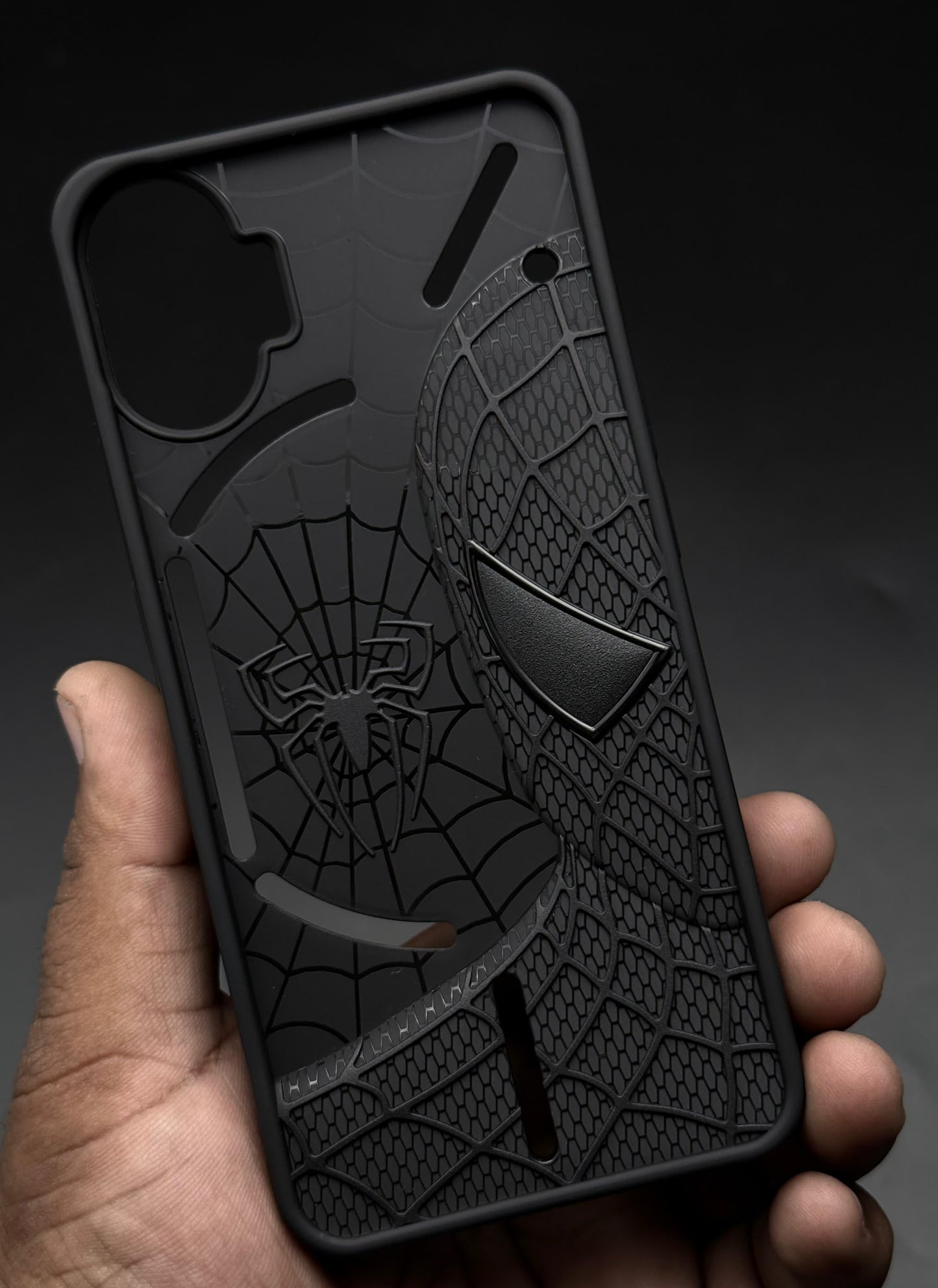 Sp Superhero Web Case with Metallic Camera Ring for Nothing Phone 1