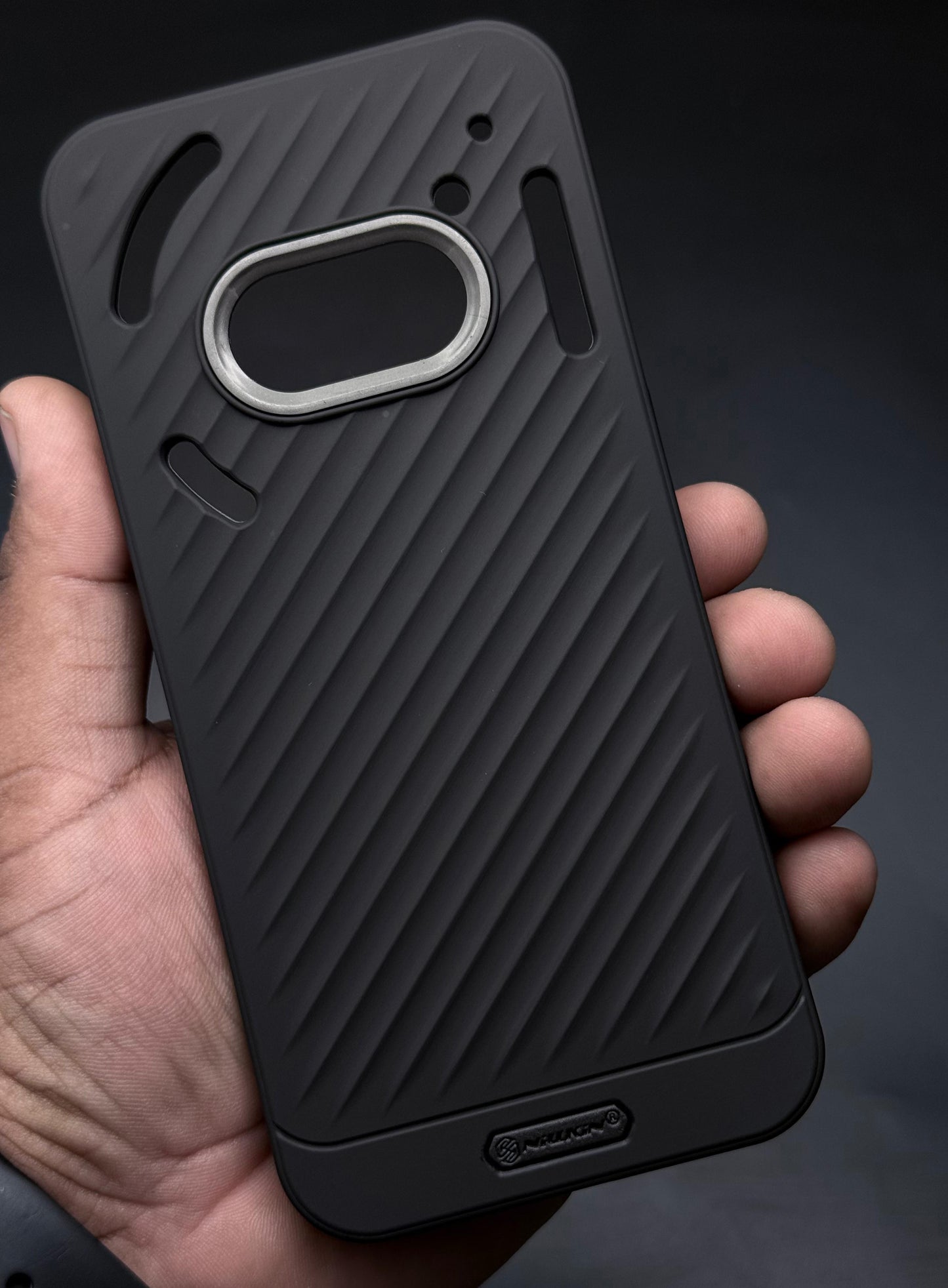 Ripple Wave Case with Metallic Camera Ring for Nothing Phone 2A