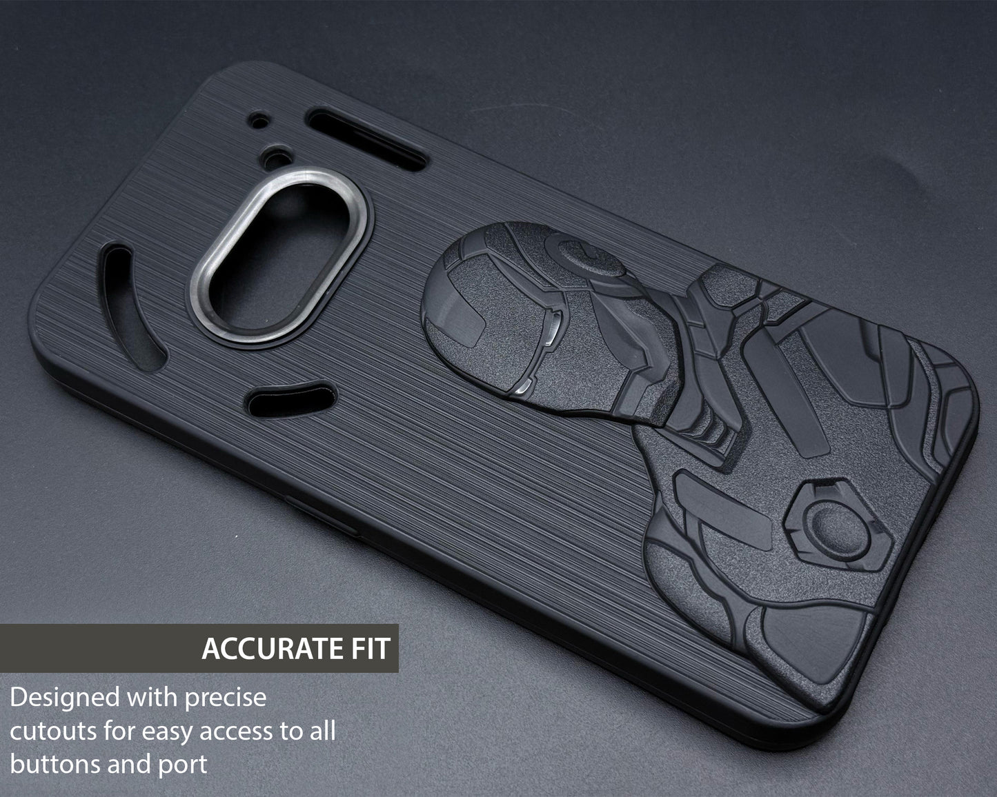 IR Superhero Armor Case with Metallic Camera Ring for Nothing Phone 2A