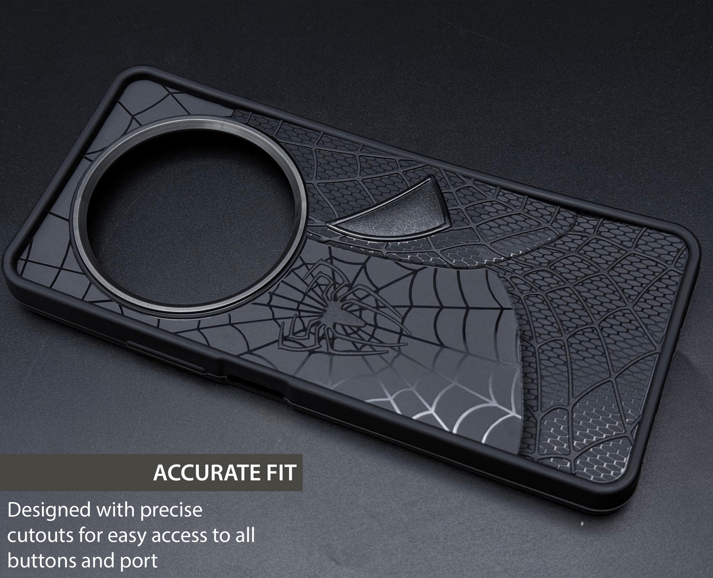 Sp Superhero Web Case with Metallic Camera Ring for Xiaomi Poco C75(5G)