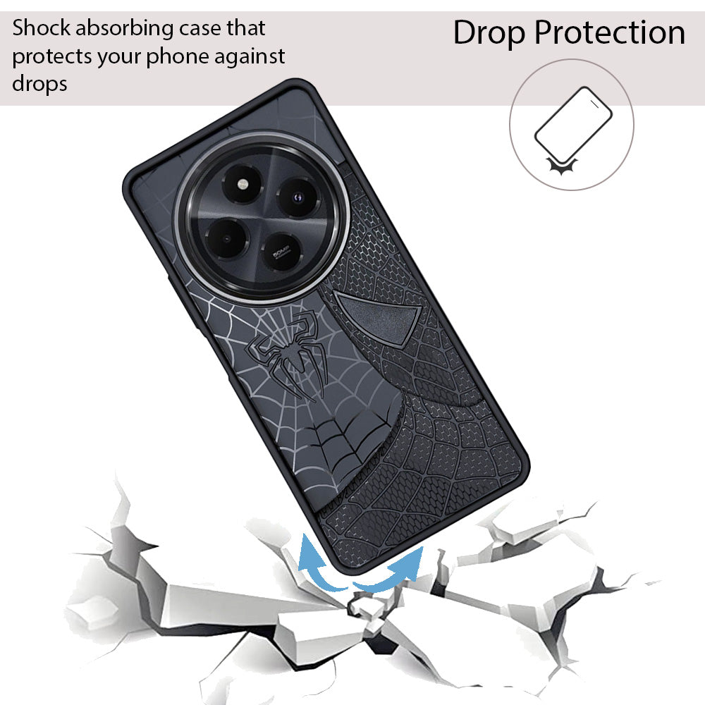 Sp Superhero Web Case with Metallic Camera Ring for Xiaomi Poco C75(5G)