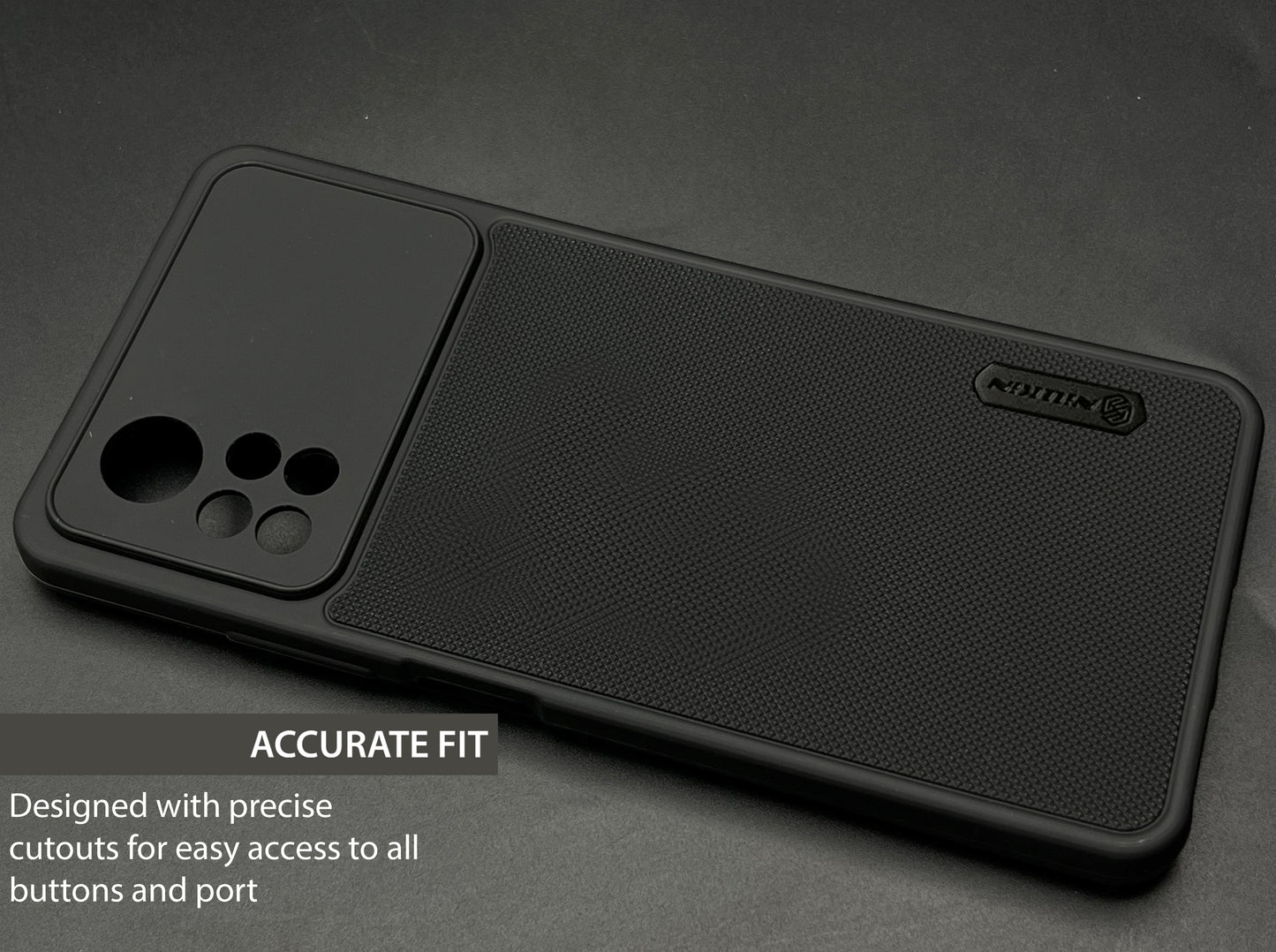 NIUKIN Super Frosted Dotted Case for Xiaomi Poco X4 Pro