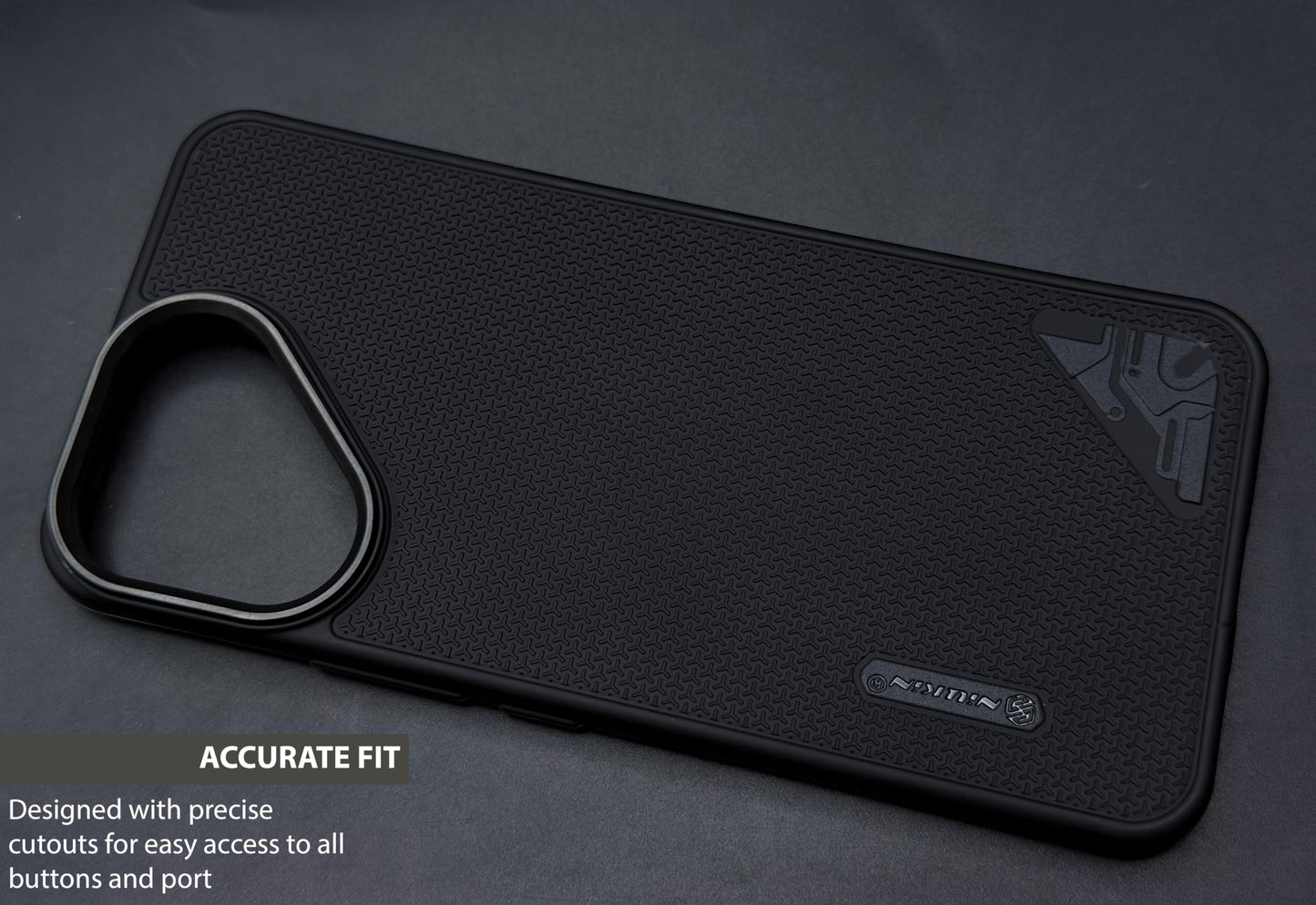 Niukin Grip Guard Back Case with Camera Ring for Tecno Pova curve 2
