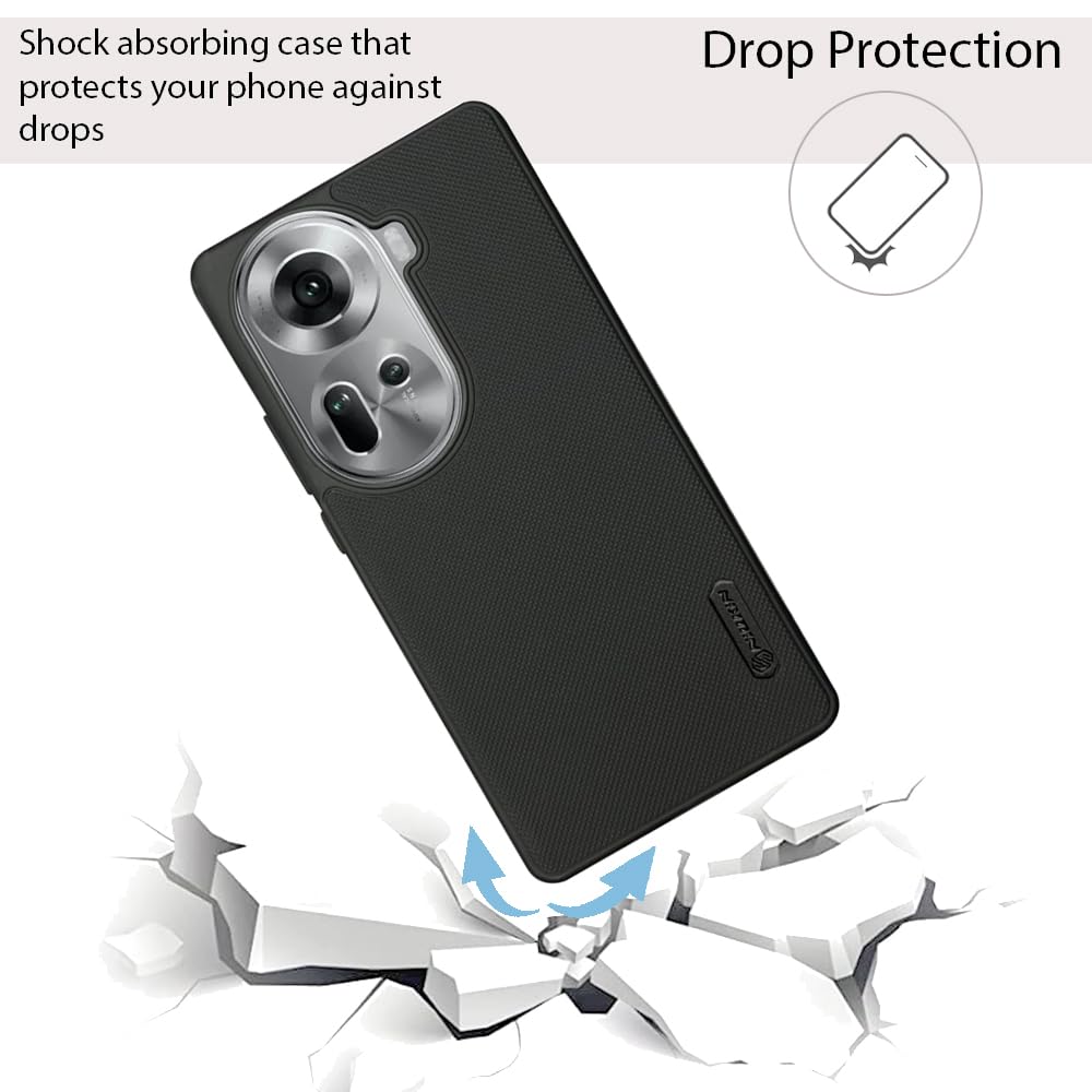 NIUKIN Super Frosted Dotted Case for Oppo Reno 11