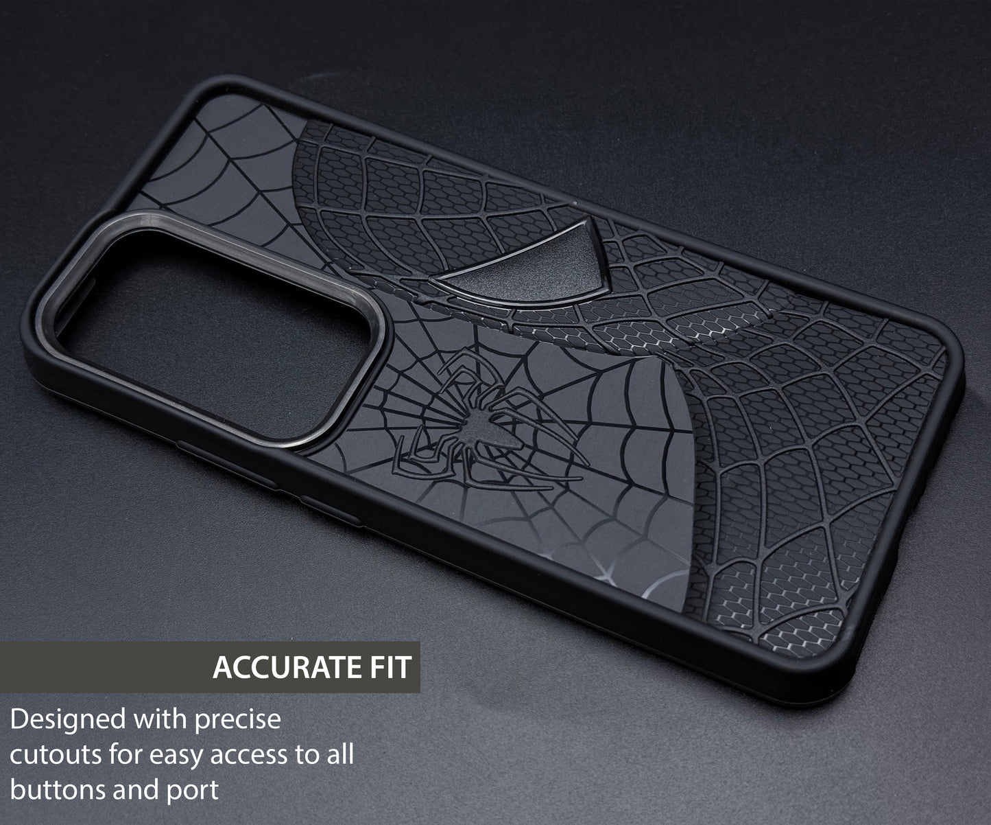 Sp Superhero Web Case with Metallic Camera Ring for Oppo Reno 12 Pro(5G)