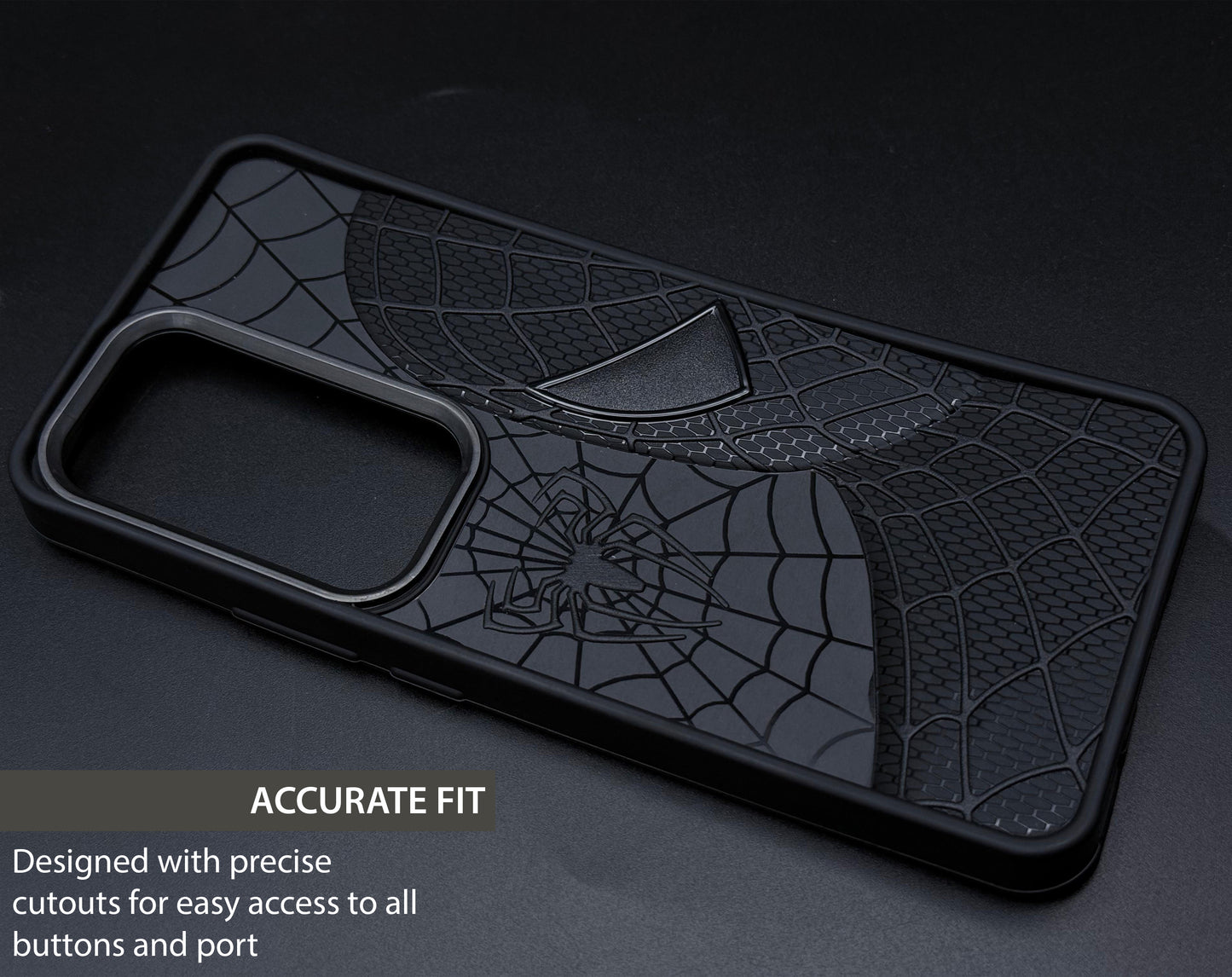 Sp Superhero Web Case with Metallic Camera Ring for Oppo Reno 12(5G)