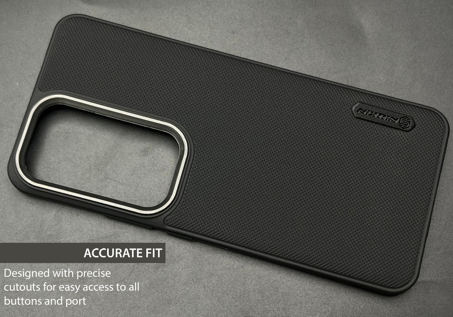 NIUKIN Super Frosted Dotted Case with Camera Ring for Oppo Reno 12